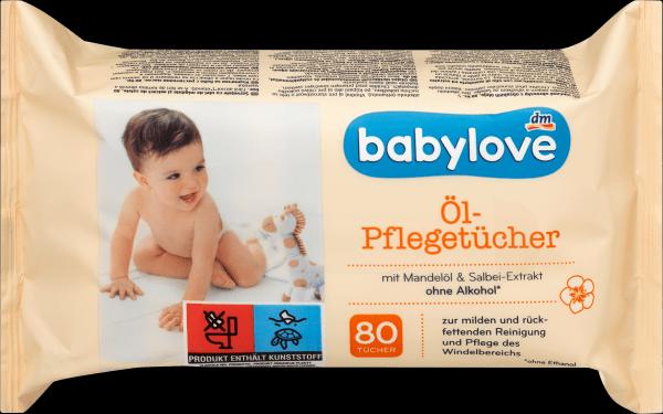 Actual product image dm babylove Oil care wipes (80 Piece)