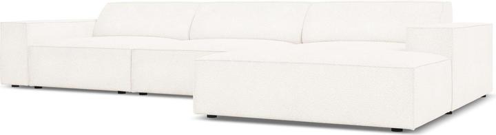 Image du produit Micadoni Bouclé Canapé D'Angle Droit, "Jodie", 4 Places, 284x166x70Fabriqué en Europe (Canapé d'angle)