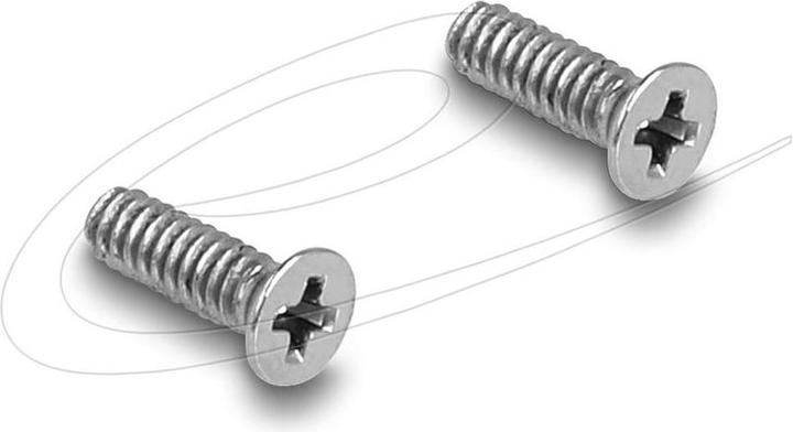 Image du produit Delock Panel Mount IEC Buchse zu F Buchse silber / weiss (Câble d'antenne)