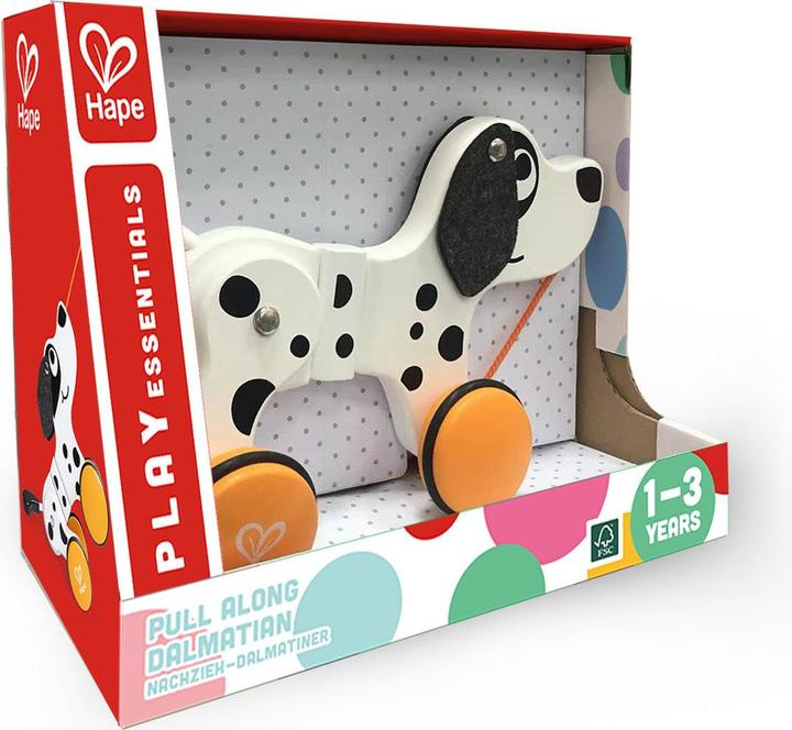 Actual product image Hape Pull Along Dalmatian