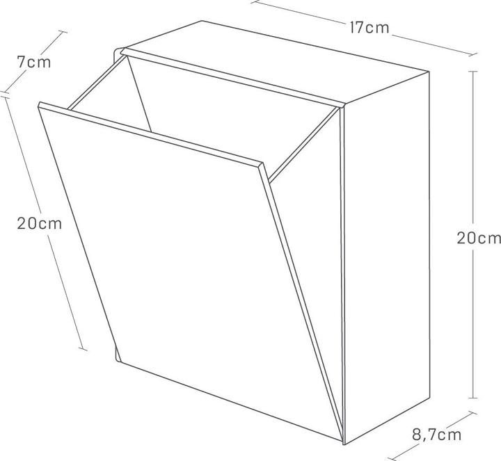 Actual product image Yamazaki Klebehaken-Aufbewahrungsbox TOWER