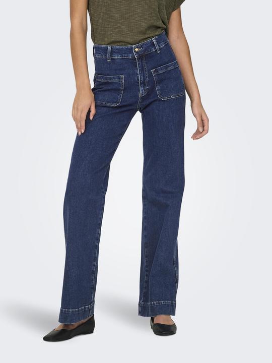 Actual product image Only ONLJUICY Hohe Taille Weiter Beinschnitt Jeans Jeans mit weitem Bein (W30/L32)