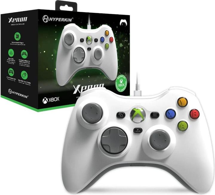 Actual product image Hyperkin XB Controller Xenon Wired white (PC, Xbox One S, Xbox Series X)