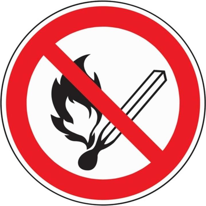 Produktbild HP Autozubehör Verbotszeichen ASR A1.3/DIN EN ISO 7010 Feuer/Licht verboten Kunststoff