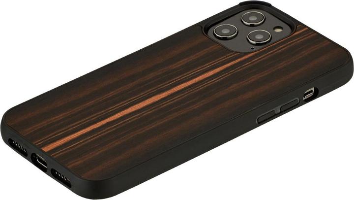 Immagine prodotto Man.Wand Custodia &WOOD per iPhone 12/12 Pro ebano juodas (Apple iPhone 12, Realme 12 Pro+)