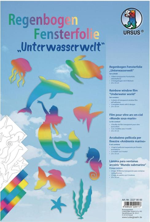 Produktbild Ursus Fensterfolie Regenbogen (23 x 33 cm)