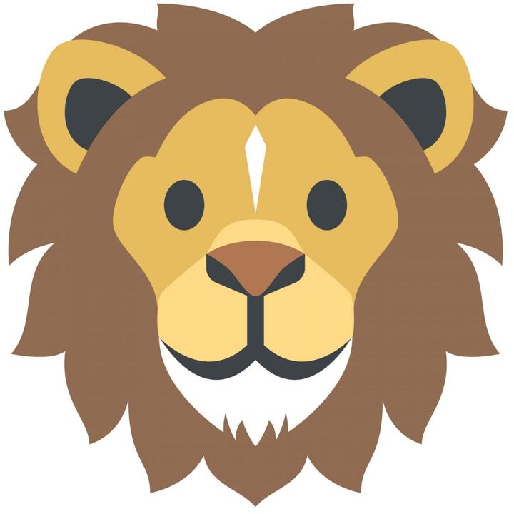 Image du produit Emojione Emoji lion (40 x 40 cm)
