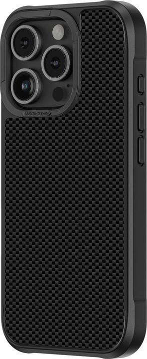 Produktbild Amazingthing Titan Max Case mit 600D Aramidfasern für iPhone 16 Pro - Schwarz (Apple iPhone 16 Pro)