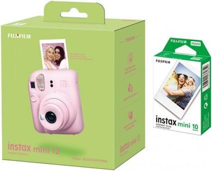 Produktbild Fujifilm Instax Mini 12 Camera, Blossom Pink + instax mini glossy(10pl)