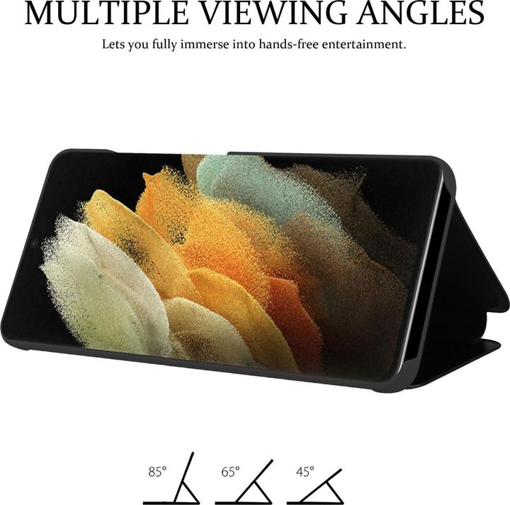 Actual product image Cadorabo Smart View Mirror Book Case for Samsung Galaxy S21 ULTRA (Samsung Galaxy S21 Ultra)