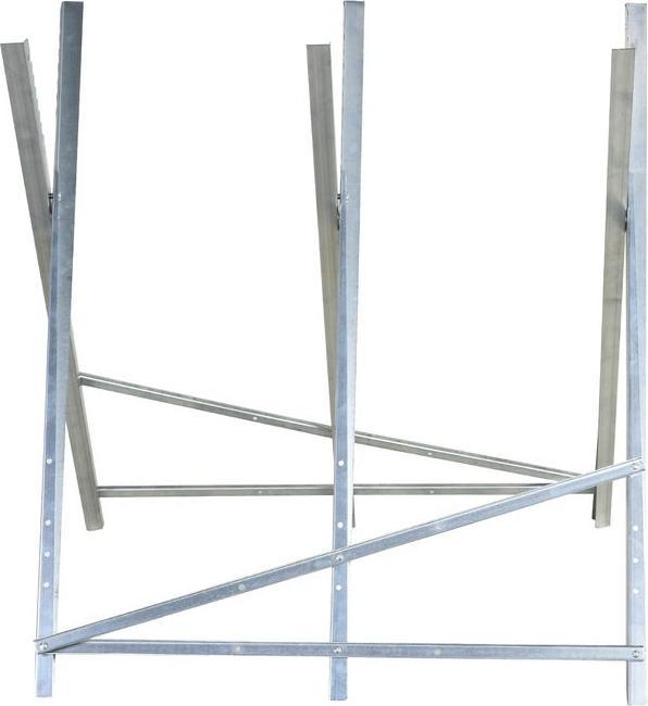 Produktbild Swisshandel24 Kettensägebock Sägebock zusammenklappbar Sägegestell für Brennholz Silber Metall 83 x 83 x 79 cm (83 cm, 83 cm)