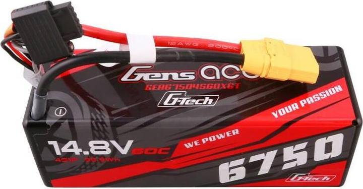 Image du produit Gens Ace G-Tech 6750mAh 14.8V 60C 4S1P 14# Batterie XT90 (14.80 V, 6750 mAh)