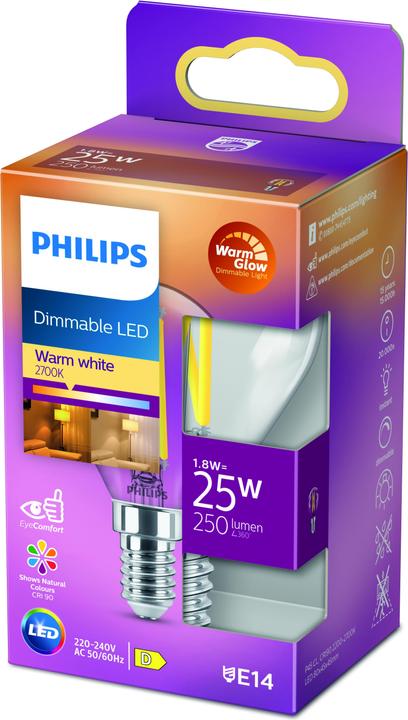 Actual product image Philips Lamp (E14, 2.50 W, 340 lm, 1 x, D)