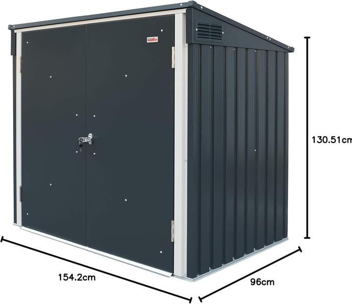 Image du produit Tepro Box pour poubelles, anthracite/blanc
