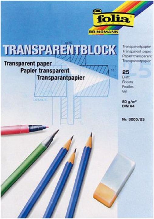 Actual product image Folia Transparent paper blocks (80 g/m², 1 x)