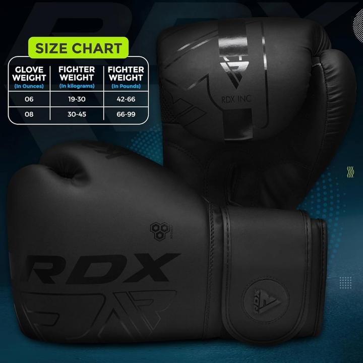 Produktbild Rdx F6 Kara Bokshandschoenen Training zwart (8 OZ)