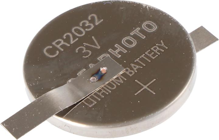 Actual product image AccuCell CR2032 Lithium Marken Batterie mit Lötfahnen in Z-Form (CR2032, 210 mAh)