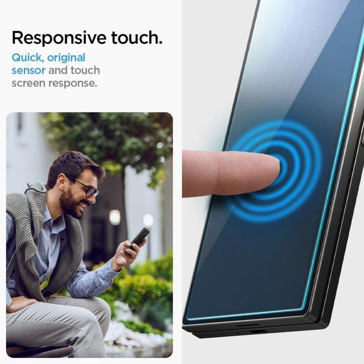 Produktbild Spigen EZ Fit Gehard Glas Clear Screenprotector Samsung Galaxy Z Fold 6 2-Pack (2 Stück, Samsung Galaxy S21)