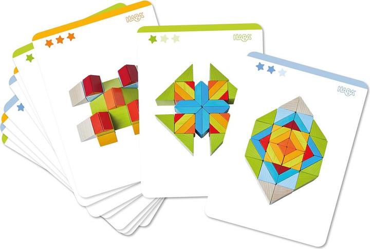Produktbild Haba 3D-Legespiel Würfelmosaik (Deutsch, Italienisch, Französisch, Englisch)