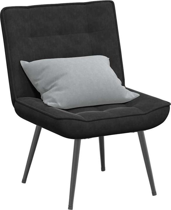 VidaXL Relaxsessel Schwarz 64x74x84 cm Samt Sessel Esszimmersessel