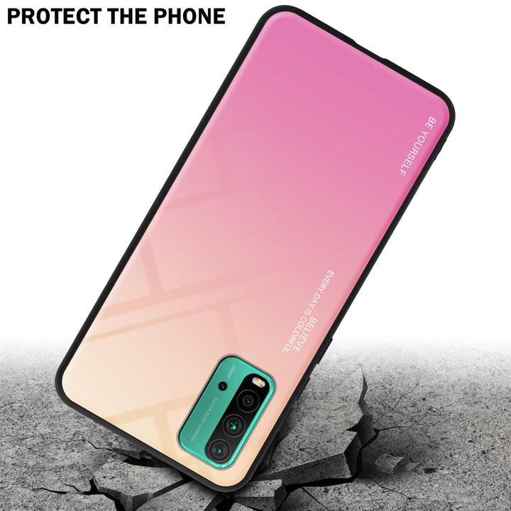 Image du produit Cadorabo TPU 2 couleurs Housse en verre (Xiaomi Redmi 9T, Xiaomi Poco M3)