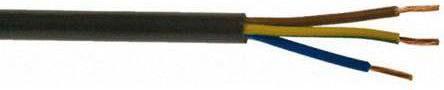 Produktbild Rs Pro H05VV-F 3183Y 3 Core 1.5mm Black Cable (0.29 m)