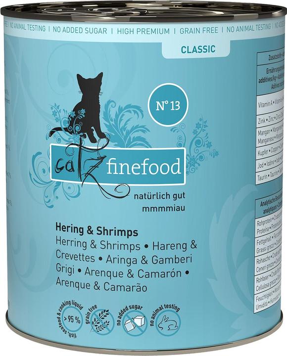 Immagine prodotto Catz Finefood No.13 Aringhe e gamberi (Adulto, 1 pz., 800 g)