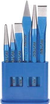 Rotec 218.9007 Kaltmeisselsatz 6-teilig aus PVC Standard