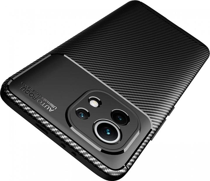 Productafbeelding Screenguard Xiaomi Mi 11 Romp Carbon Design TPU Hoesje (Xiaomi Mi 11i)
