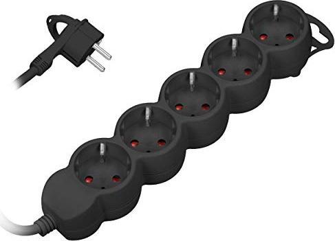 Produktbild MGA ORNO 5-fach Steckdosenleiste mit Kindersicherung 2300W 3 Meter Kabel (5-fach, 3m) (3 m, CEE 7/3)