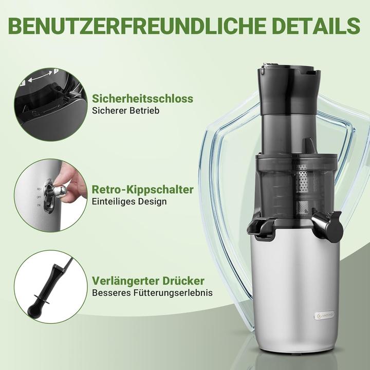 Actual product image Amzchef Entsafter