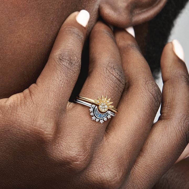 Actual product image Pandora Heavenly moon ring (56, 925 Silver)