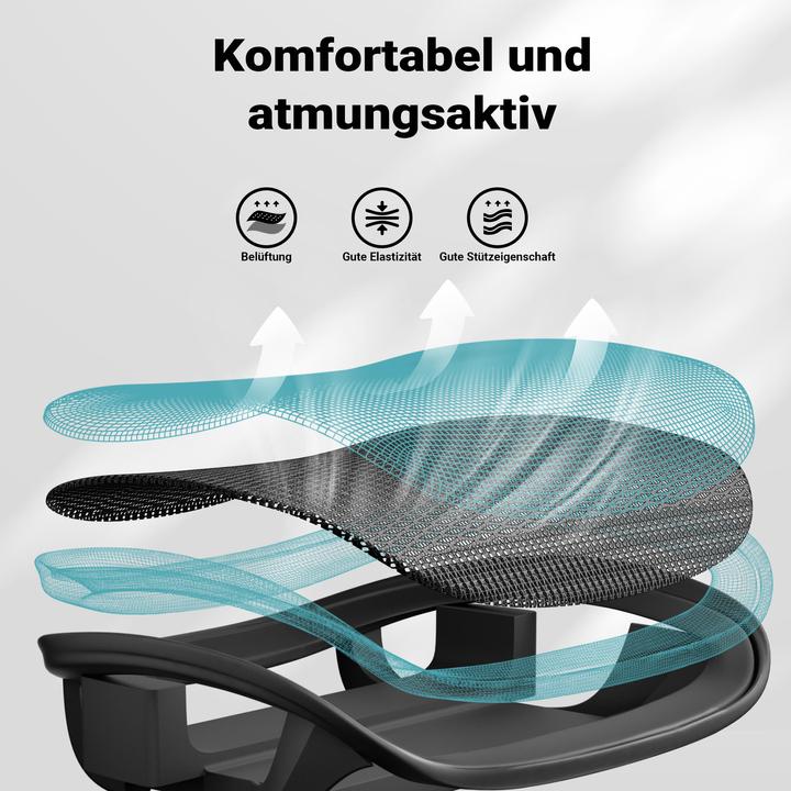 Immagine prodotto Wiltec Sedia da ufficio ergonomica
