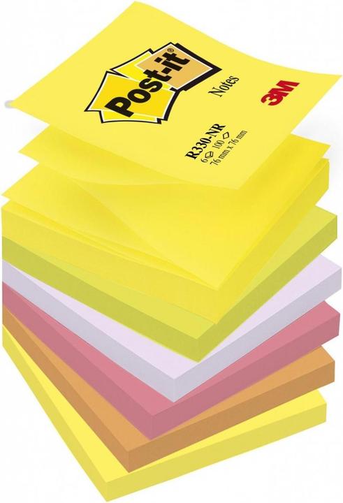 Post-it Z-Notes Regenbogen (76 x 76 mm)
