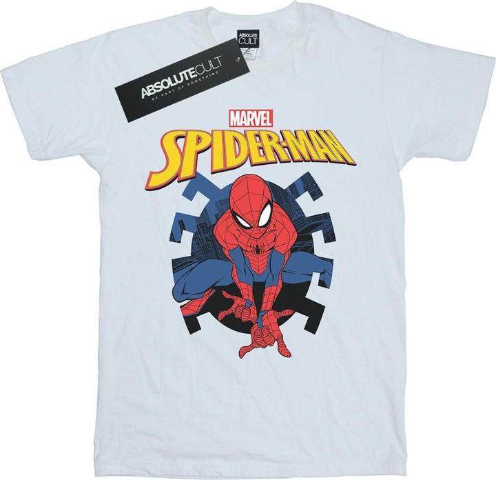 SpiderMan Web Shooting Emblem Logo TShirt (L)