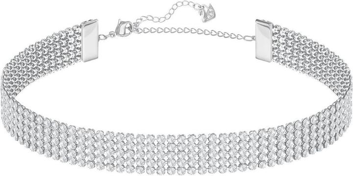 Swarovski Fit Halsband Weiss (Edelstahl)
