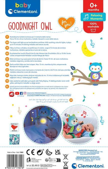 Image du produit Clementoni Bébé - Boîte à musique douce Hibou