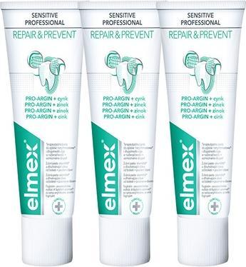 Elmex Sensitive Professional Repair Prevent Trio Zahnpasta 3 Ks Zubni Pasta Pro Ulevu Od Bolesti (75 ml)