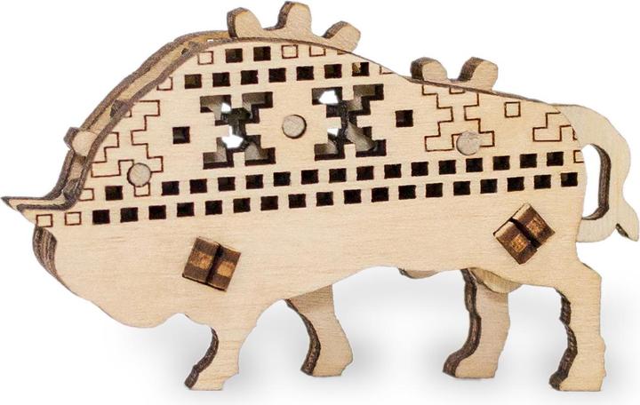 Eco Wood Art 3D Wooden Jigsaw Puzzle - Bison (11 Teile)