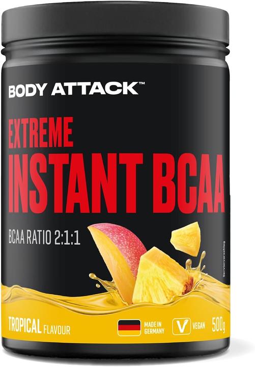 Produktbild Body Attack Extreme Instant BCAA (500g Dose) (Tropical, 1 Stk., 500 g)