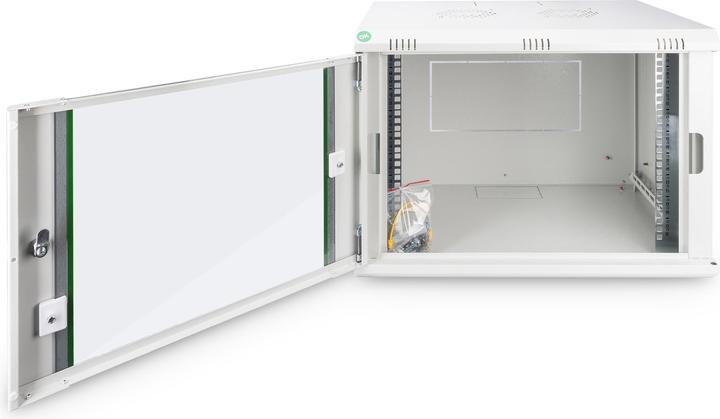 Image du produit Digitus 48.3cm 19inch 19inch armoire murale 9HE SoHoline RAL7035 gris sans étagère 505mmx600mmx450mm (9 HE, Rack 19 pouces)