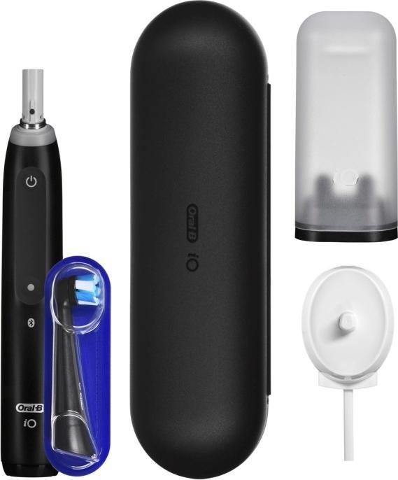 Actual product image Oral-B Electric Toothbrush iO5 Rechargeable, For adults, Number of brush heads included 1, Quite White, Num (Oscillating toothbrush)