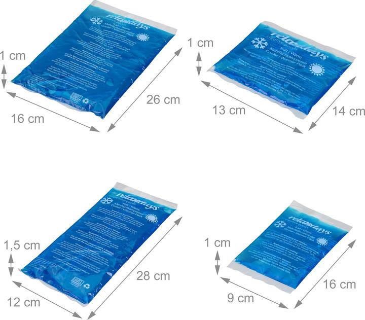 Actual product image Relaxdays Cooling pad set (1 x, 416 ml, 1210 g)
