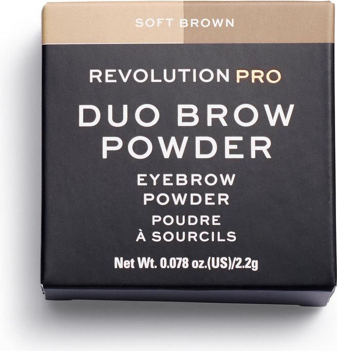 Produktbild Makeup Revolution Revolution Pro Duo Augenbrauenpuder Soft Brown (Soft Brown)