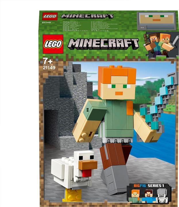 Actual product image LEGO Alex with chicken (21149, LEGO Minecraft)
