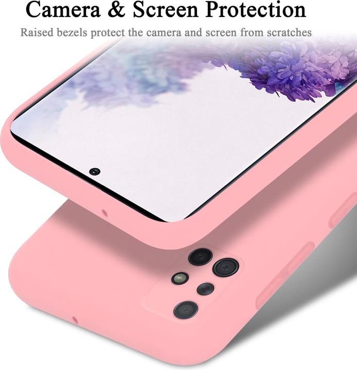 Actual product image Cadorabo TPU Liquid Silicone Case Cover (Samsung Galaxy A71)