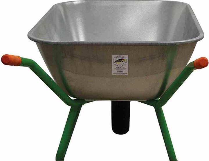 Produktbild Mefro Schubkarre Bully 140 gelb/ grün, Traglast: 250 kg