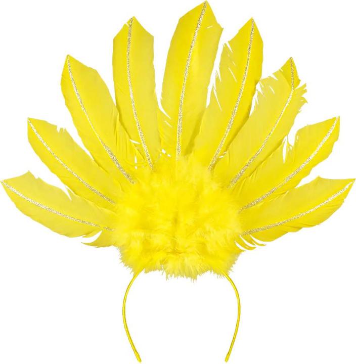 Produktbild Boland Samba Feder Kopfschmuck Neonfarbig: Tiara (haarreif)