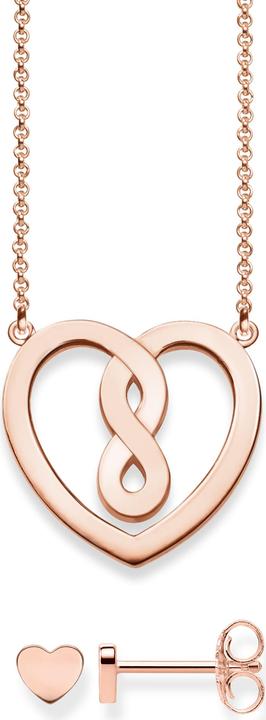 Thomas Sabo Kette & Ohrstecker Valentinstag (Silber, 42 cm)