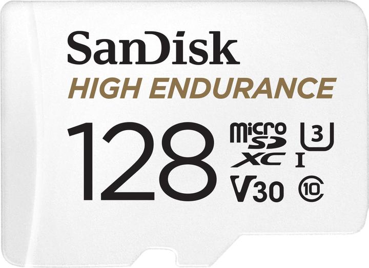 SanDisk High Endurance (128 Go, microSDXC, U3, UHS-I)